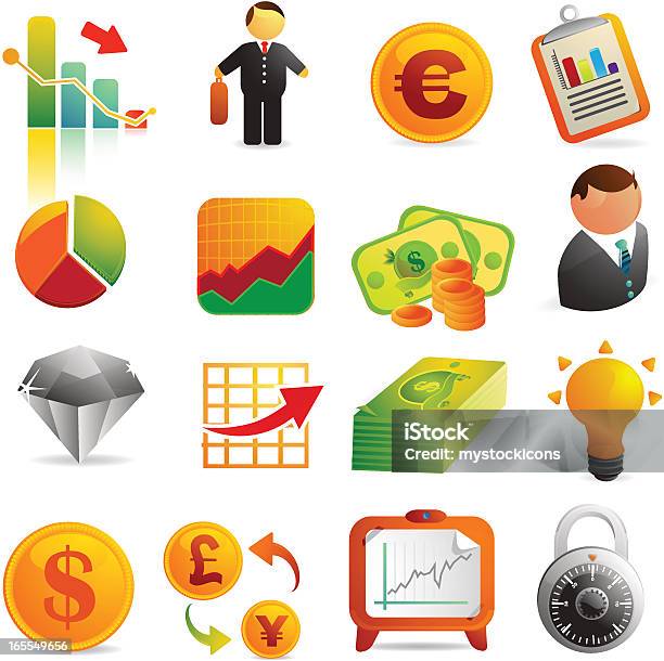 Bancaria Finanza Icone Web - Immagini vettoriali stock e altre immagini di Grafico - Grafico, Meta turistica, Affari