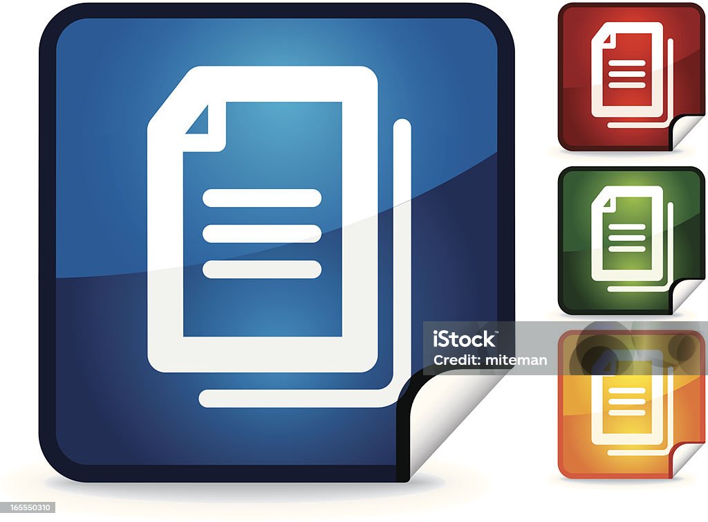 Sticker Internal Document Document Sticker Collection Stock Illustration - Download Image Now ...