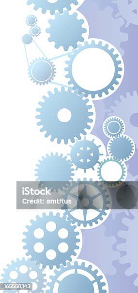 istock Vector illustrations of gray gears on purple background 165550343