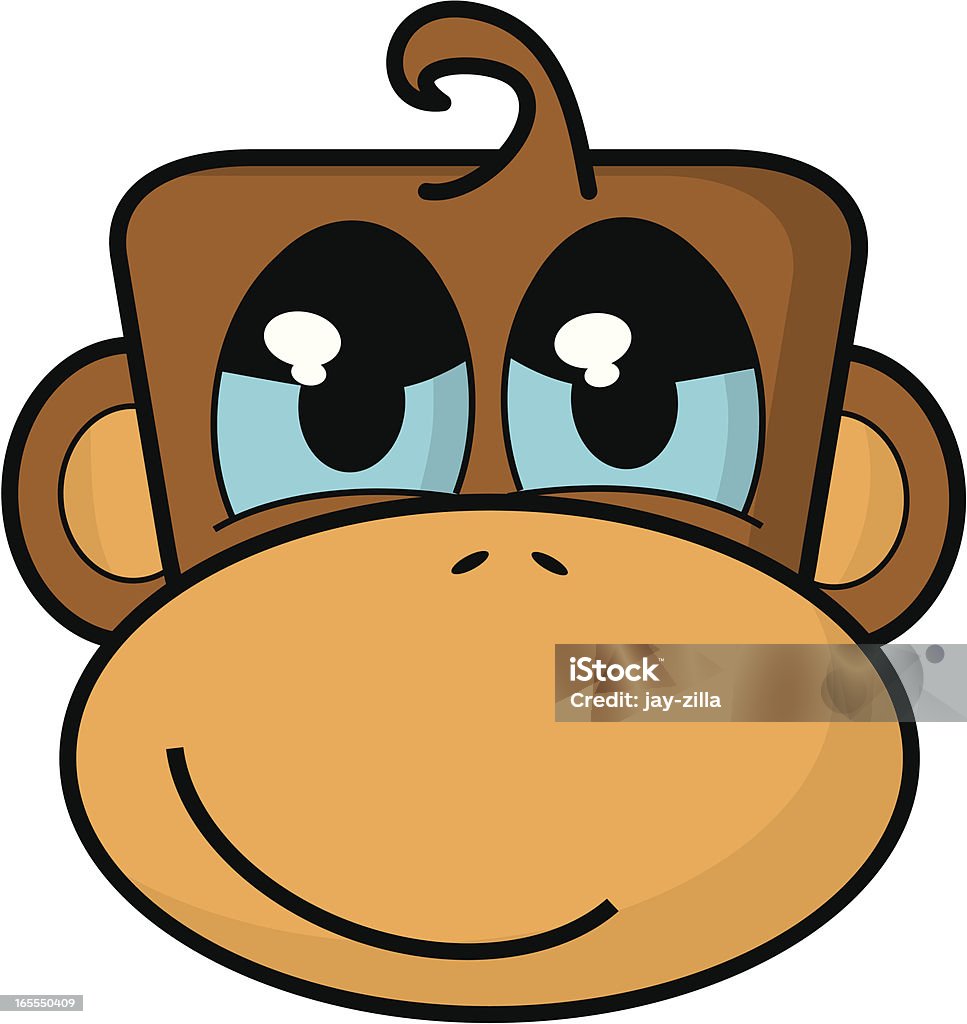 Cartoon Monkey Face Stock Illustration - Download Image Now - Animal, Ape,  Cartoon - iStock