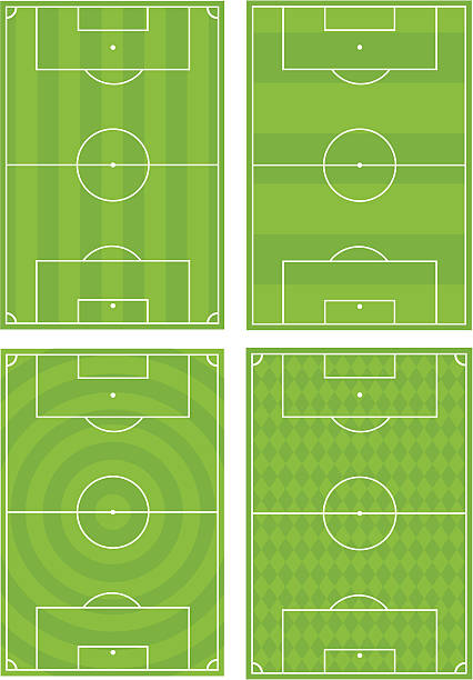 Four Soccer Football Pitches http://i150.photobucket.com/albums/s116/MarkM73/sports.jpg midfielder stock illustrations