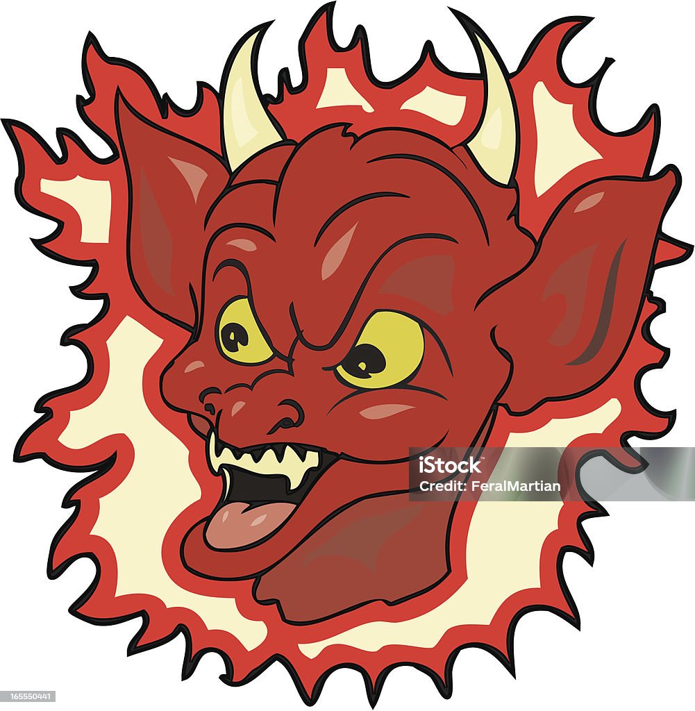 Tête de Diable - clipart vectoriel de Adulte libre de droits