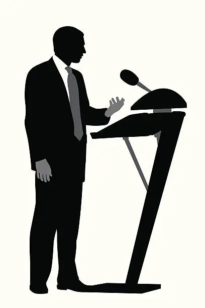 Vector illustration of Speaker Icon Vector Silhouette