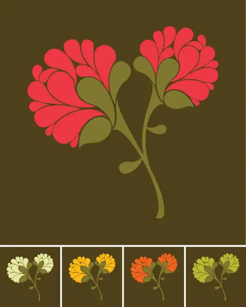 Vector illustration of Floral bouquet