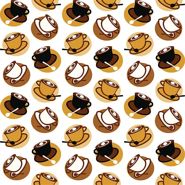 Vector illustration of Coffee Pattern