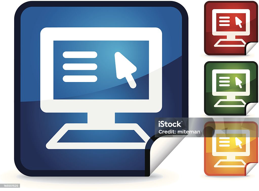 Computer Sticker Collection Stock Illustration - Download Image Now ...
