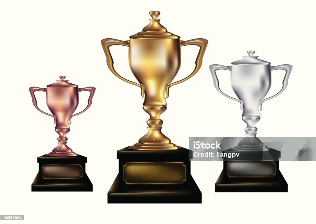 Trophée - clipart vectoriel de Argent libre de droits