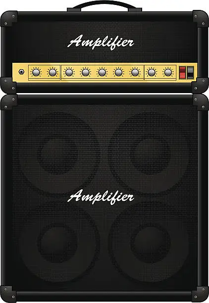 Vector illustration of amplifier