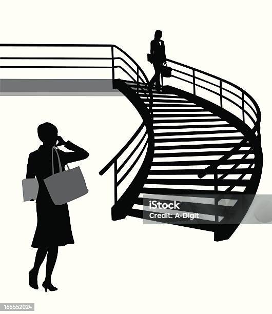 Ilustración de Las Escaleras y más Vectores Libres de Derechos de Adulto - Adulto, Bolsa de la compra, Bolso