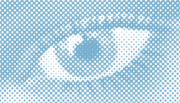 Semitono Retro Vector, Close-up of a woman's eye - ilustración de arte vectorial