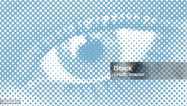 Halftone Ретро Вектор Closeup Of A Womans Глаз — стоковая векторная графика и другие изображения на тему Иллюзия - Иллюзия, Моргать, Узор