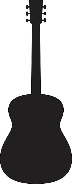 Acoustic Guitar Includes Illuastrator files (versions 8 and CS), an EPS file (version 8), and a large jpg (6000 pixels high). guitar silhouettes stock illustrations