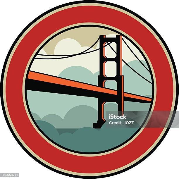 Golden Gate Emblem Stock Illustration - Download Image Now - Golden Gate Bridge, San Francisco - California, Insignia