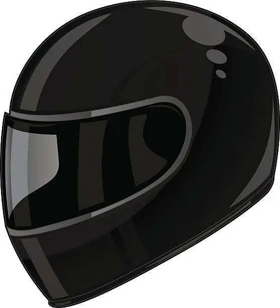 Vector illustration of motorcycle helmet