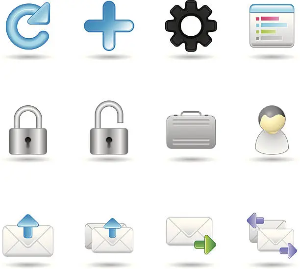 Vector illustration of Handy Icons - OS & Applications