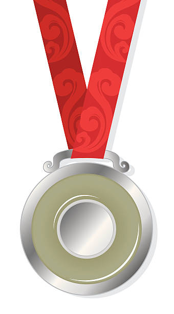 은메달 - medal beijing ribbon second place stock illustrations