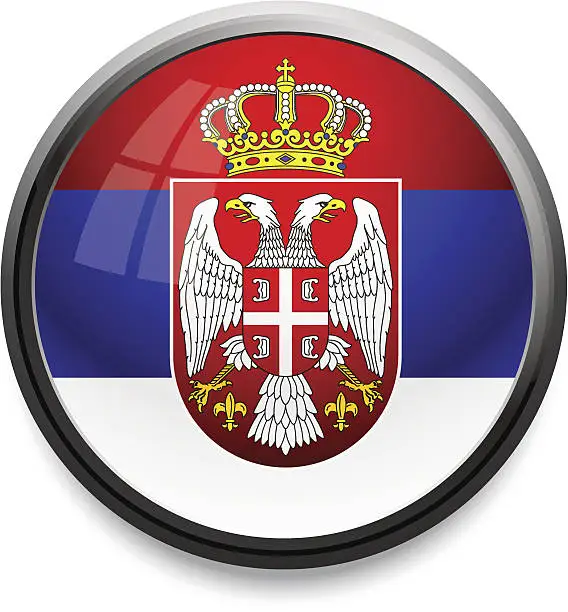 Vector illustration of Serbia - flag icon