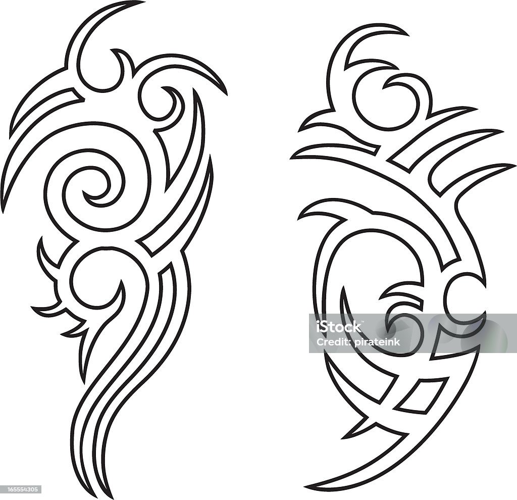 Tribal Tattoo Outlines Stock Illustration - Download Image Now - Abstract,  Art And Craft, Beauty - iStock