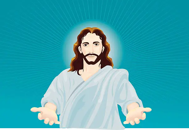 Vector illustration of jesus