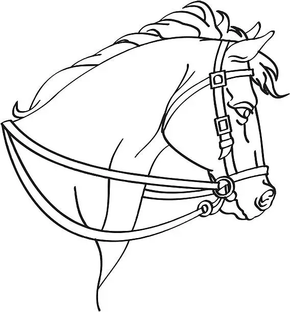 Vector illustration of Horse