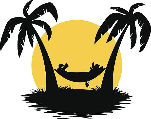 Vector illustration of hammock