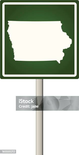 Iowa Local Sign Iowa Sign Stock Illustration - Download Image Now - Illustration ...