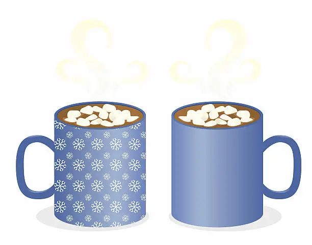 Vector illustration of Two Mugs