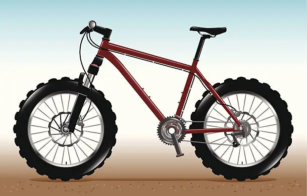 Vector illustration of Mountain Bike