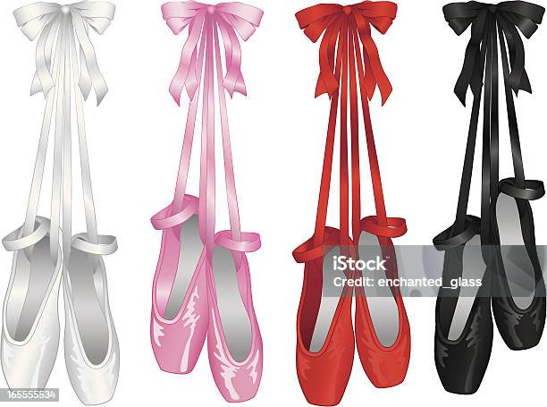 Hanging Balletballerina Slippers Stock Illustration - Download Image Now - Ballet Shoe, Icon Symbol, Pink Color