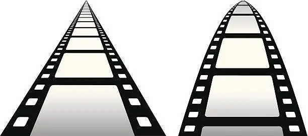 Vector illustration of Film vanishing point [VECTOR]