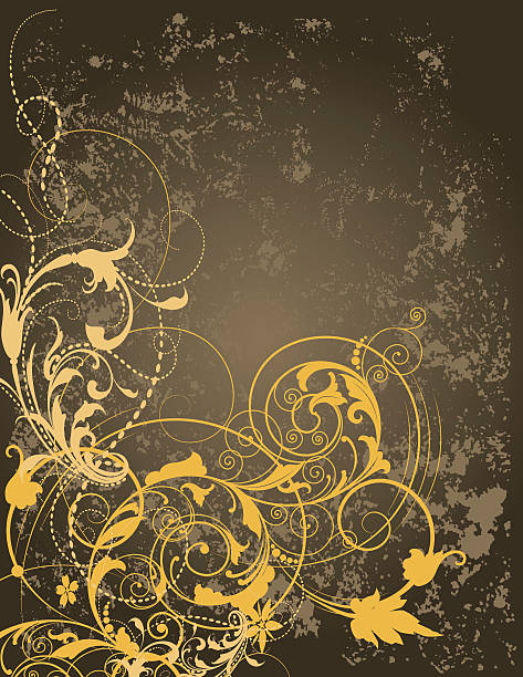 Grunge Scroll Background vector art illustration