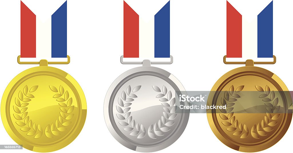 Gold Silber und Bronze - Lizenzfrei Auszeichnung Vektorgrafik