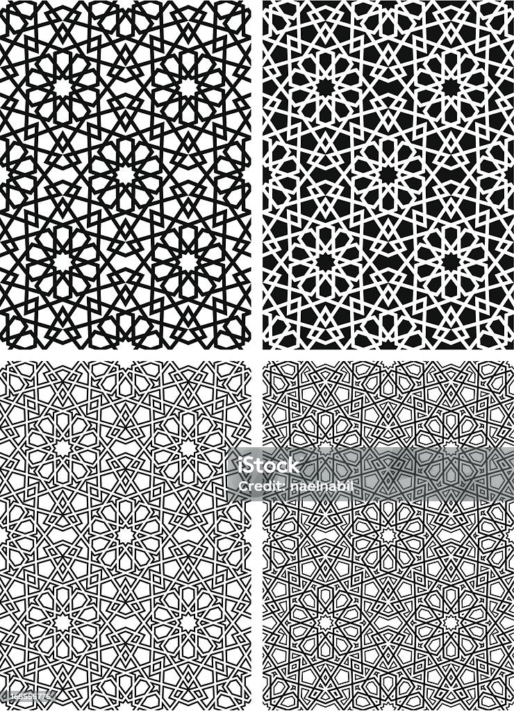 Nahtlose Muster im islamischen star - Lizenzfrei Muster Vektorgrafik