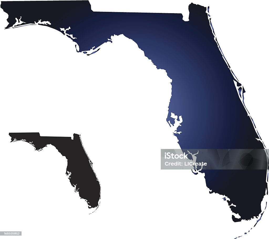 독립국 플로리다 - 로열티 프리 지도 벡터 아트