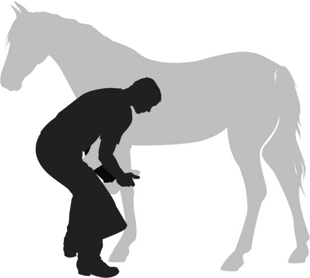 the farrier - chaps ilustrasi stok