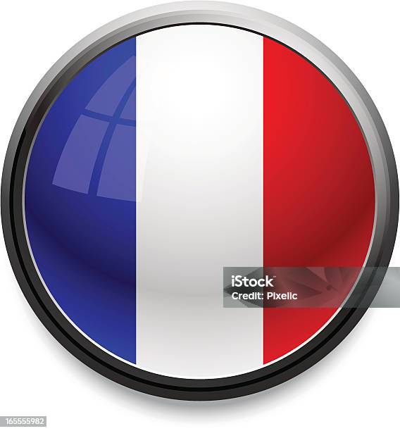 Frankreichflaggesymbol Stock Vektor Art und mehr Bilder von Bedienungsknopf - Bedienungsknopf, Blau, ClipArt