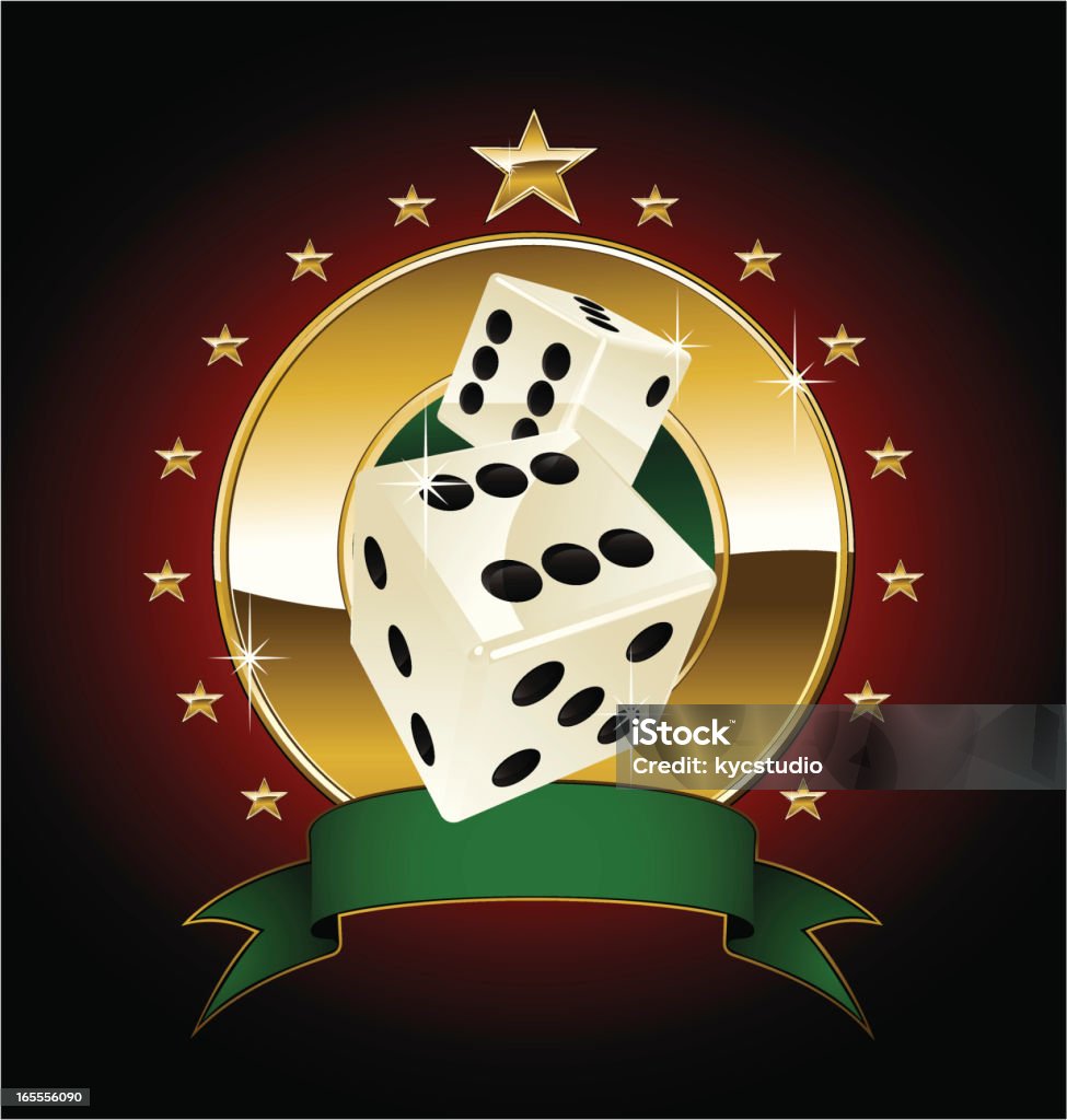 dices brilhante - Vetor de Dado royalty-free