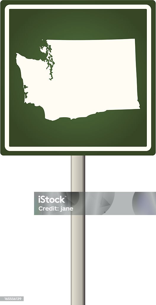 Washington znak - Grafika wektorowa royalty-free (Stan Waszyngton)