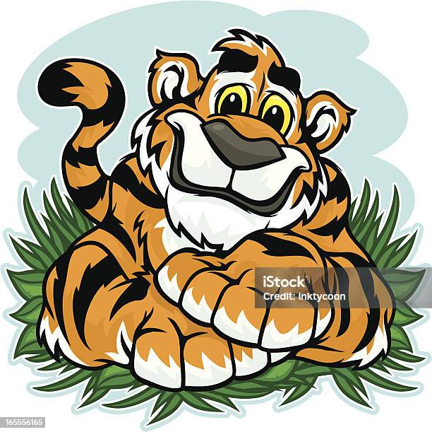 Ilustración de Cachorro De Tigre y más Vectores Libres de Derechos de Animal - Animal, Animales de Safari, Animales salvajes