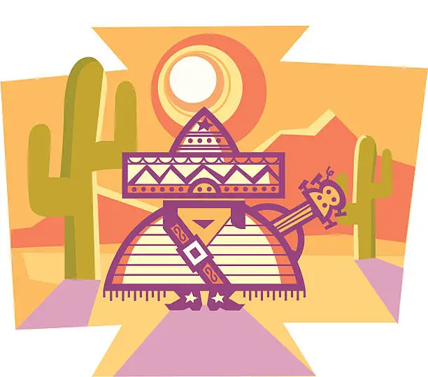 Vector illustration of mexican