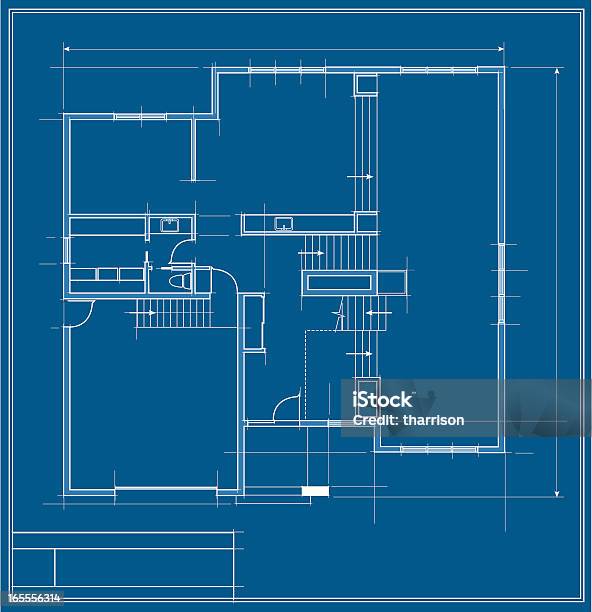 Vetores de Vetor Comum Planta e mais imagens de Plano de arquitetura - Plano de arquitetura, Arquitetura, Característica arquitetônica