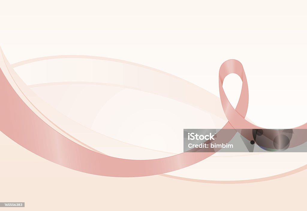Conscientização do câncer de mama de design - Vetor de Fita royalty-free