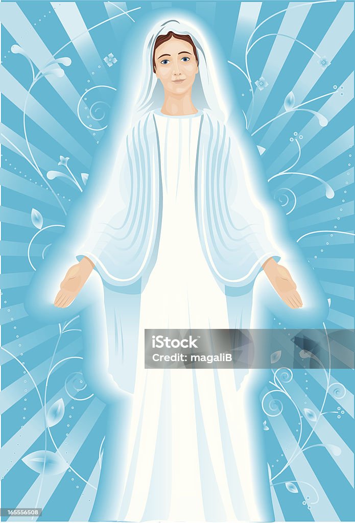 Dziewiczy mary - Grafika wektorowa royalty-free (Virgin Mary)