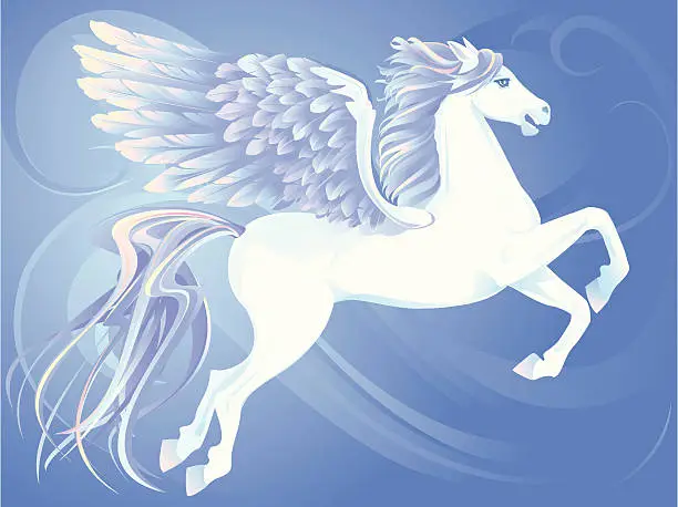 Vector illustration of Winged Horse