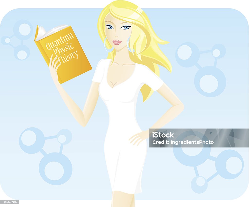 Smarty rubia - arte vectorial de Adulto libre de derechos