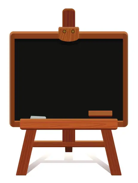 Vector illustration of Studio easel