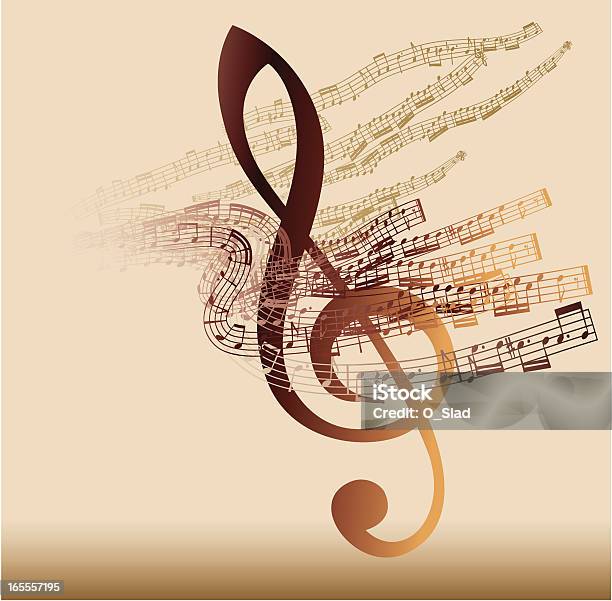 Ilustración de Música Abstracta y más Vectores Libres de Derechos de Música - Música, Fondos, Nota musical