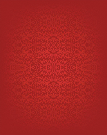 Red seamless Islamic design background