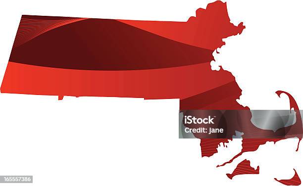 Massachusetts Stock Vektor Art und mehr Bilder von Form - Form, Gestreift, Illustration