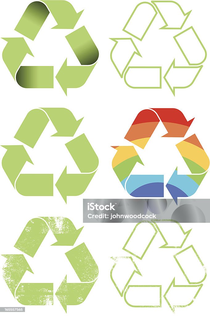 Recycling symbol - Lizenzfrei Allegorie Vektorgrafik